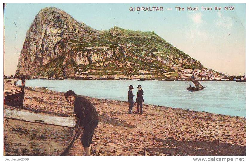 B4349 Gibraltar The Rock From The NW Used Perfect Shape - Gibraltar