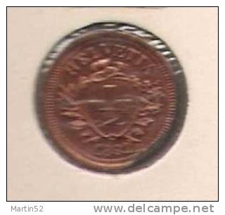 Schweiz Suisse: 1 Rappen / Cent 1892 ( Bronze, O 16mm, 1.5g)  - Vz / - Xf  -  Gereinigt - Cleaned - Nettoyée - 1 Centime / Rappen