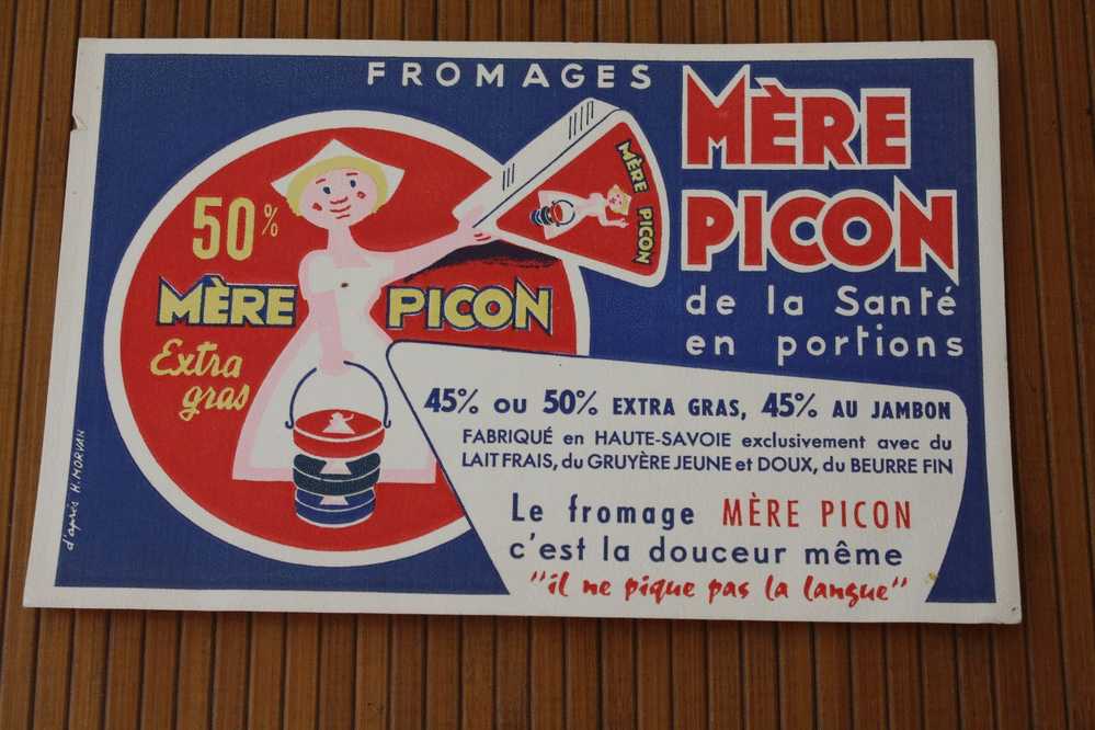 BUVARD Publicité PRODUITS LAITIERS FROMAGES MERE PICON - Produits Laitiers