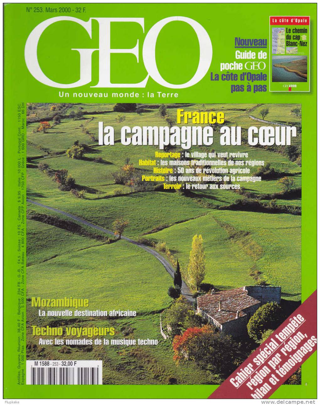 Géo 253 Mars 2000 France La Campagne Au Coeur - Géographie