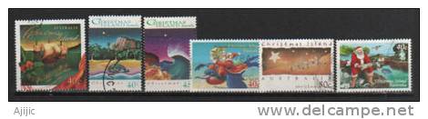 6 Timbres Oblit.   (NOEL) Emis Par L´ile Christmas. Cote 8.35 € - Christmas Island