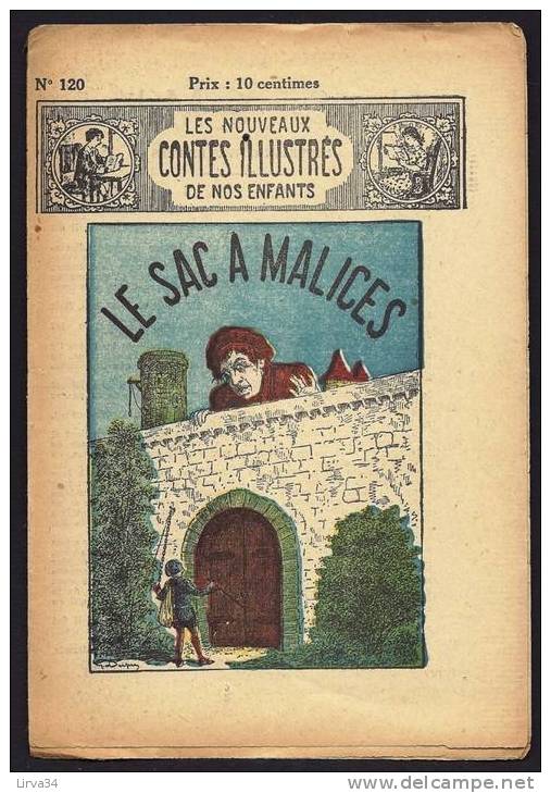 LOT DE 3 CONTES ILLUSTRÉS ANCIENS  POUR ENFANTS- 8 PAGES- ILLUSTRATIONS INTERIEURES- - Contes