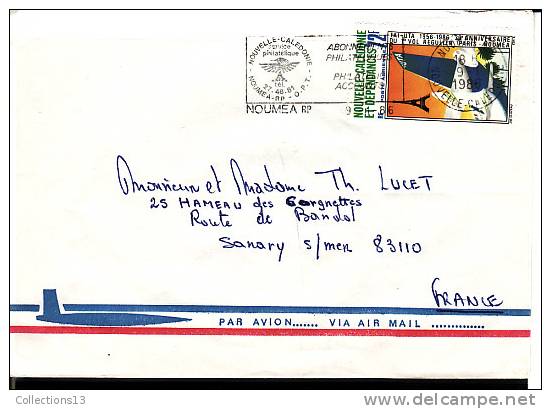 NOUVELLE CALEDONIE - PA250 Obli Lettre - Lettres & Documents