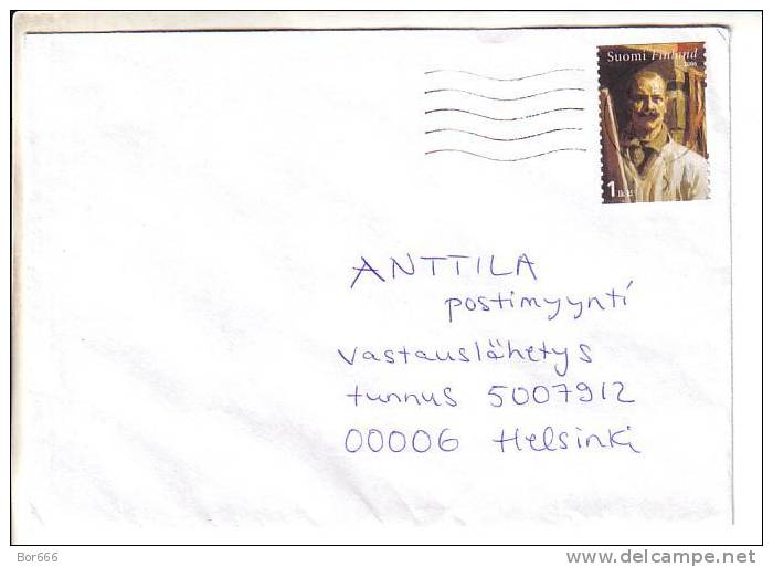 GOOD FINLAND Postal Cover 2006 - Good Stamped: Art - Lettres & Documents