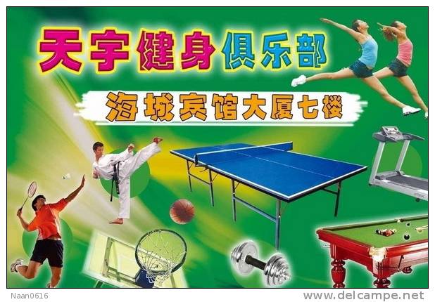 Badminton  BILLIARD Table Tennis      , Postal Stationery -Articles Postaux  (A68-14) - Tafeltennis