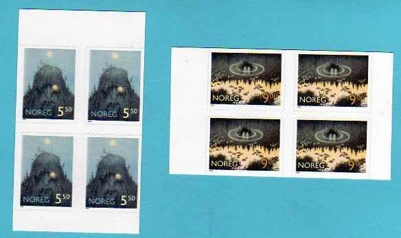 NORVEGE     Neuf **      Y. Et T.  N° 1406 / 1407 (x4)   Cote:  22,00 Euros - Unused Stamps