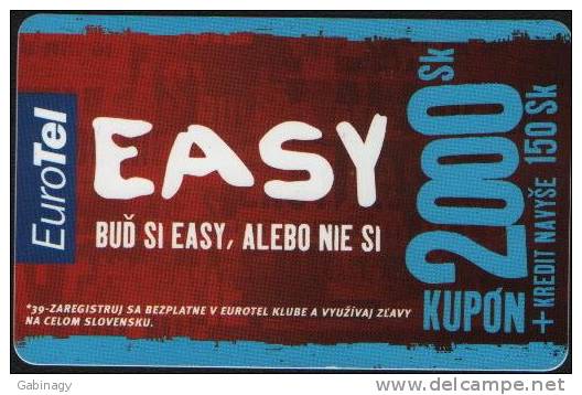 SLOVAKIA - EUROTEL - EASY - 2000SK - Slowakei