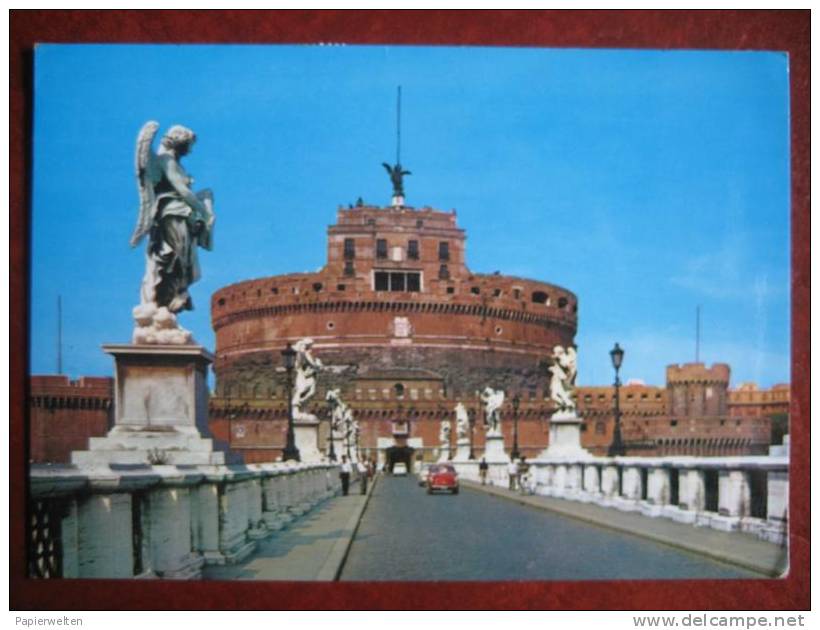 Roma / Rom - Ponte E Castel S. Angelo / Auto - Castel Sant'Angelo