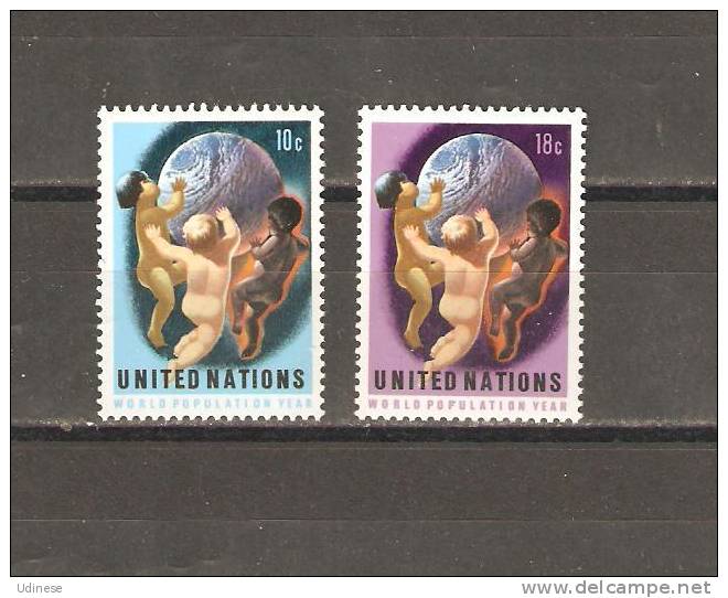 UNITED NATIONS NEW YORK 1974 - WORLD POULATION YEAR - CPL. SET - MNH MINT NEUF NUEVO - Ongebruikt