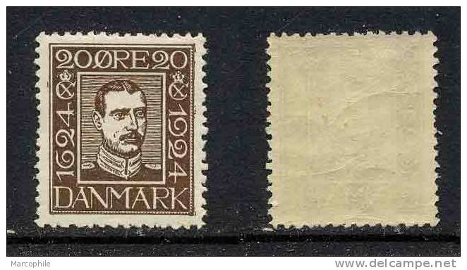 DANEMARK / 1924 -  # 161 *  / 20 ö.  Brun - Unused Stamps