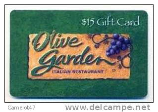 Olive Garden,  U.S.A. Carte Cadeau Pour Collection # 2 - Gift And Loyalty Cards
