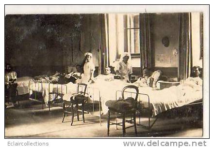 Montpellier.  Guerre 14/18 ..Hopital.. Convalescence.. Blessés.. Carte Photo - Montpellier