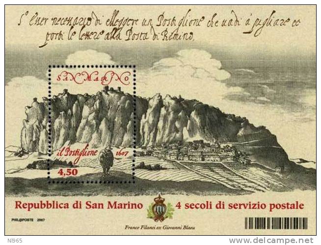 REPUBBLICA DI SAN MARINO - ANNO 2007 - Manifestazione Filatelica "Il Postiglione - ** MNH - Ungebraucht