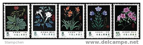 China 1978 T30 Medicinal Herbs Stamps Medicine Flower Plant Flora Ginseng - Drugs