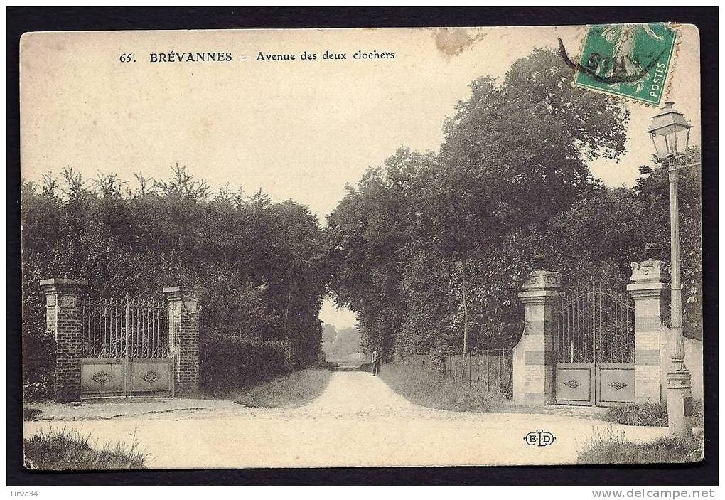 CPA  ANCIENNE- FRANCE- BREVANNES (94)- AVENUE DES DEUX CLOCHERS- ANIMATION - Limeil Brevannes