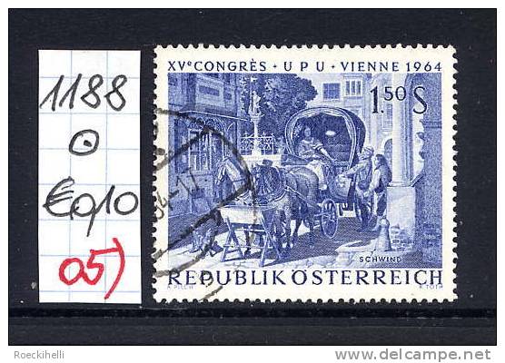 15.6.1964 -  SM A. Satz  "XV. Weltpostkongreß (UPU) Wien 1964" - O  Gestempelt  -  Siehe Scan  (1188o 05) - Used Stamps