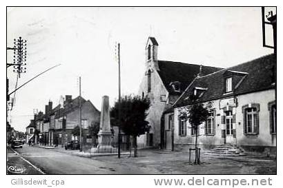 - CHARNY - Ecole,Eglise Et Monument Aux Morts - Charny