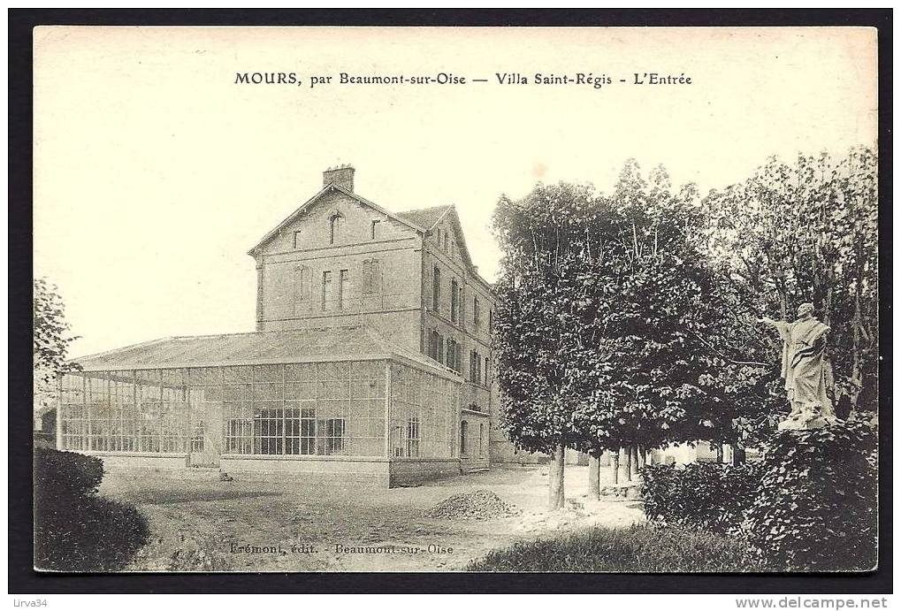 CPA  ANCIENNE- FRANCE- MOURS (95)- VILLA SAINT-REGIS- L'ENTRÉE- LA SERRE- - Mours