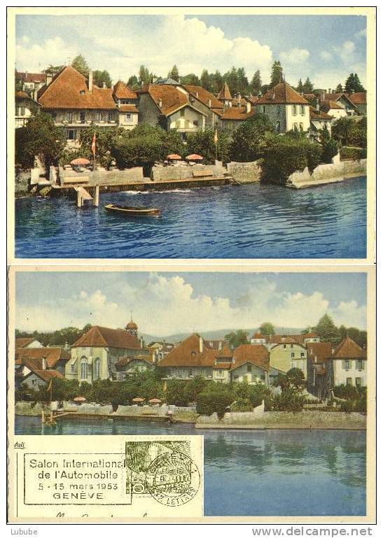 Coppet - 2 Karten     Ca. 1950 - Coppet