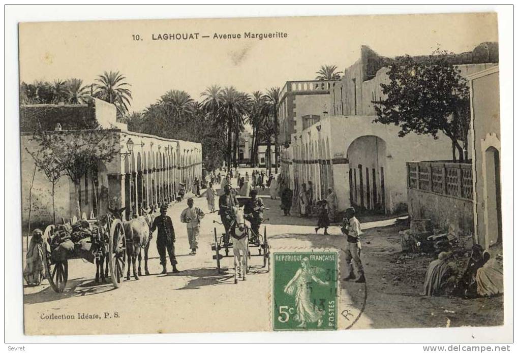 LAGHOUAT. - Avenue Margueritte. Belle Animation - Laghouat