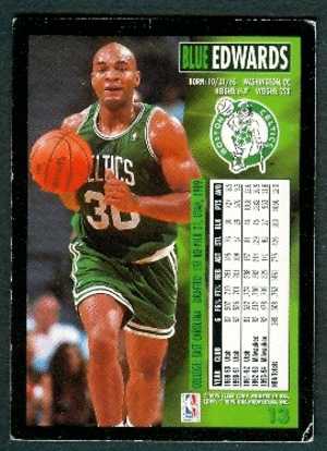 Basket, NBA, Fleer 94/95 : BLUE EDWARDS, BOSTON CELTICS, N° 13 - 1990-1999