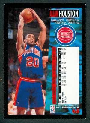 Basket, NBA, Fleer 94/95 : ALLAN HOUSTON, DETROIT PISTONS, N° 68 - 1990-1999