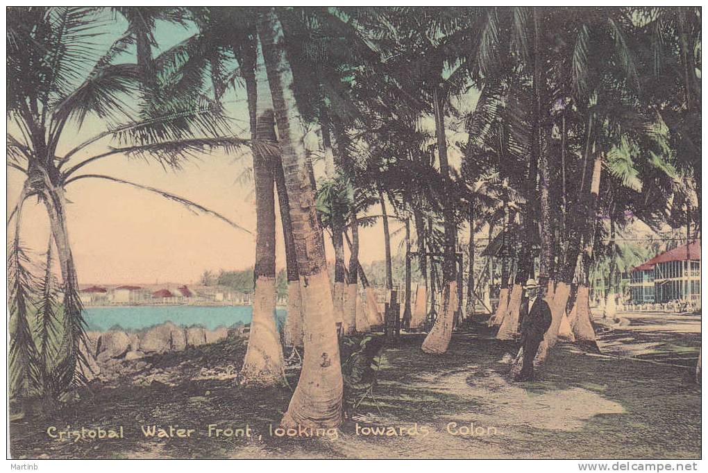 1911  PANAMA  Cristobal Water Front Looking Towards Colon - Panama