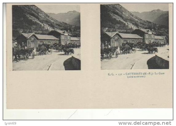 CC192 CAUTERETS LA GARE - Cartes Stéréoscopiques