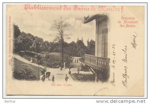 LUXEMBOURG - Souvenir De MONDORF LES BAINS - Vue Dans Le Parc - Mondorf-les-Bains