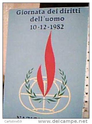 GIORNATA DEI DIRITTI DELL'UOMO ROMA NAZIONI UNITE   N1982   CR14385 - Ohne Zuordnung