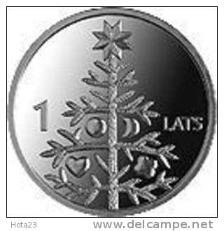 Latvia - Christmas Coin - Christmas Tree  - 2009 Y UNC - Lettland