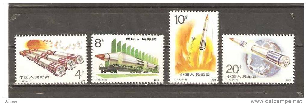 CHINA 1989 - ROCKETS - CPL. SET   - MNH MINT NEUF - Unused Stamps