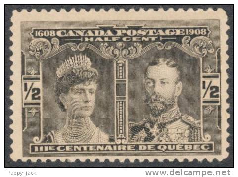 Canada 1908 King Edward 1/2 Cent Tercentenary # 96  Mint  Never Hinged - Ungebraucht