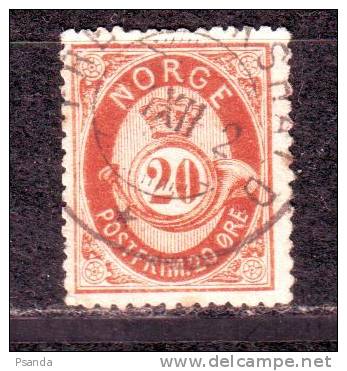 1877Norway Mino27 - Oblitérés