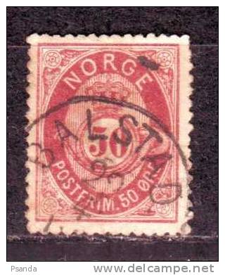 1877Norway Mino 30 - Oblitérés