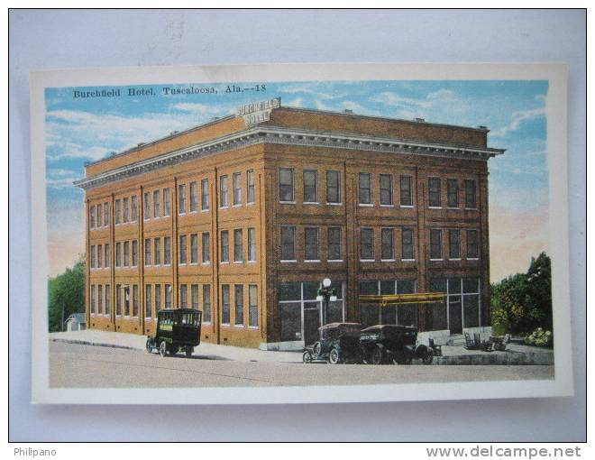 Tuscaloosa Al     Burchfield Hotel Vintage Wb - Otros & Sin Clasificación