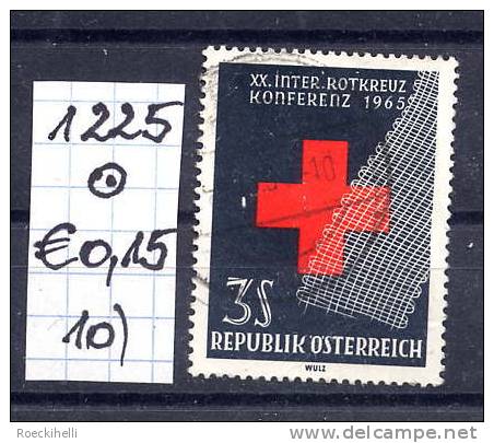 1.10.1965 - SM  "XX. Intern. Rotkreuzkonferenz" -  o  gestempelt   - siehe Scan (1225o 01-14)