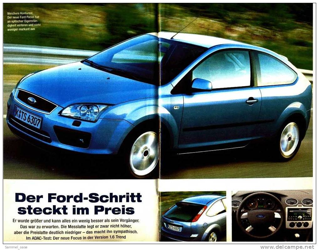 ADAC Motorwelt   12/2004  Mit :  Autotest : Der Neue Ford Focus  -  Crashtest : Leichtmobil Gegen Kleinwagen - Automóviles & Transporte