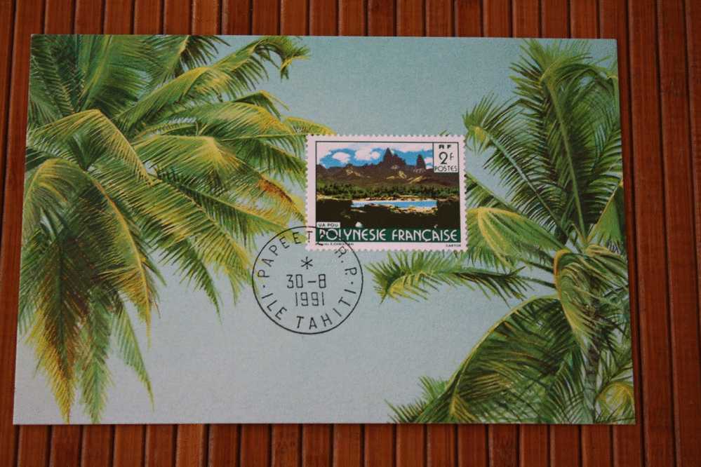 CARTE POSTALE DE POLYNESIE FRANCAISE PAPEETE R.P. ILES TAHITI 30-8-1991 SUPERBE CPA FRANCAISE - Frans-Polynesië