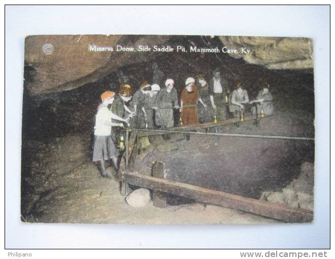 Mammoth Cave Ky    2 Cards ---Circa 1907 & Vintage Wb - Mammoth Cave