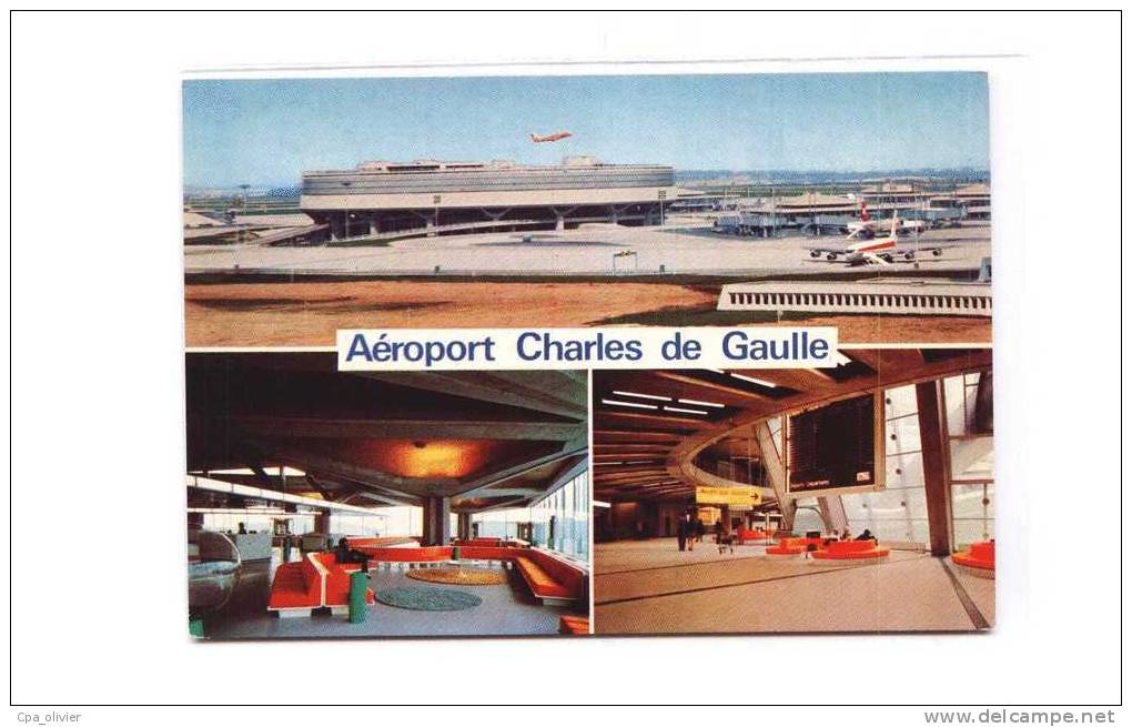 95 ROISSY Aéroport Charles De Gaulle, Multivue, Intérieur, Ed PI 271, CPSM 10x15, 197? - Roissy En France