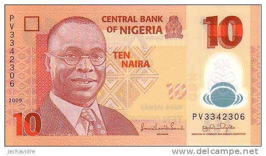 NIGERIA   10 Naira  Emission De 2009   POLYMER     ***** BILLET  NEUF ***** - Nigeria