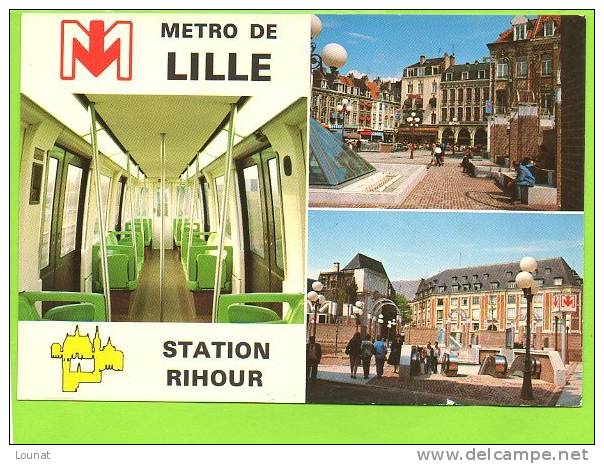 59 LILLE : Metro De Lille - Station RIHOUR - Metro