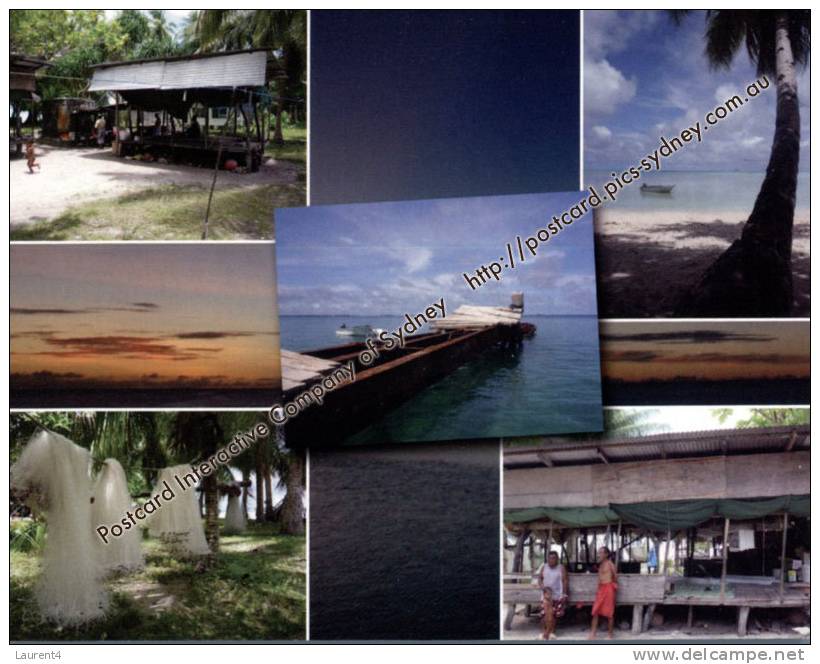 1 X Tuvalu Island Fishing Village - Village De Pêcheur Sur Les Iles De Tuvalu - Tuvalu