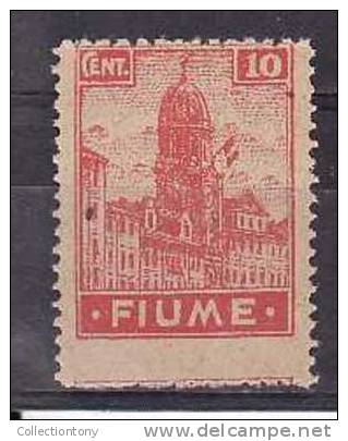 1919 - OCCUPAZIONE - FIUME - GOMMA INTEGRA - N.35 - VAL. CAT. 60.00€ - Fiume