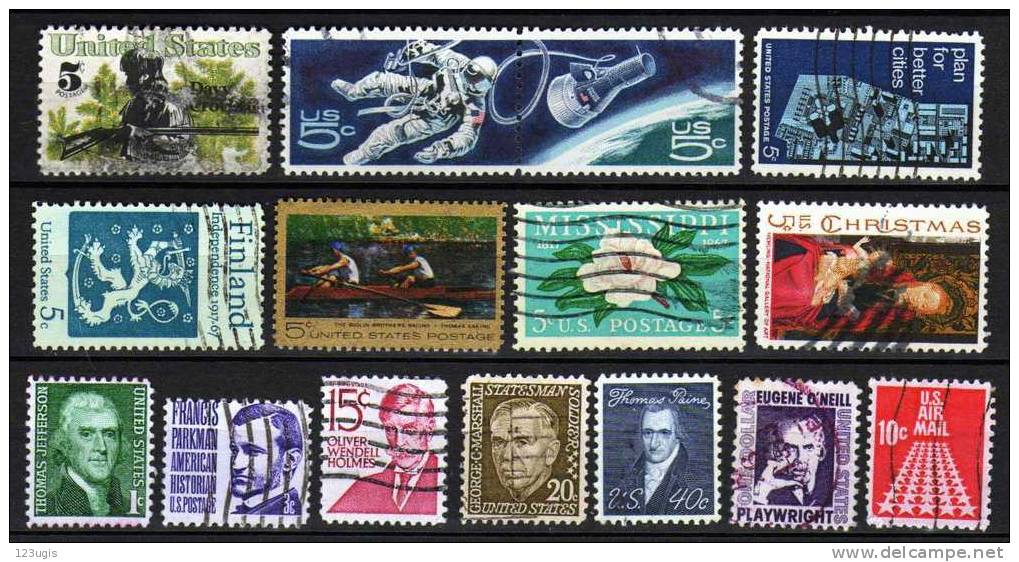 USA, 1967/68 Mi 928/40; 942; 944 Gestempelt (00101) @ - Collections