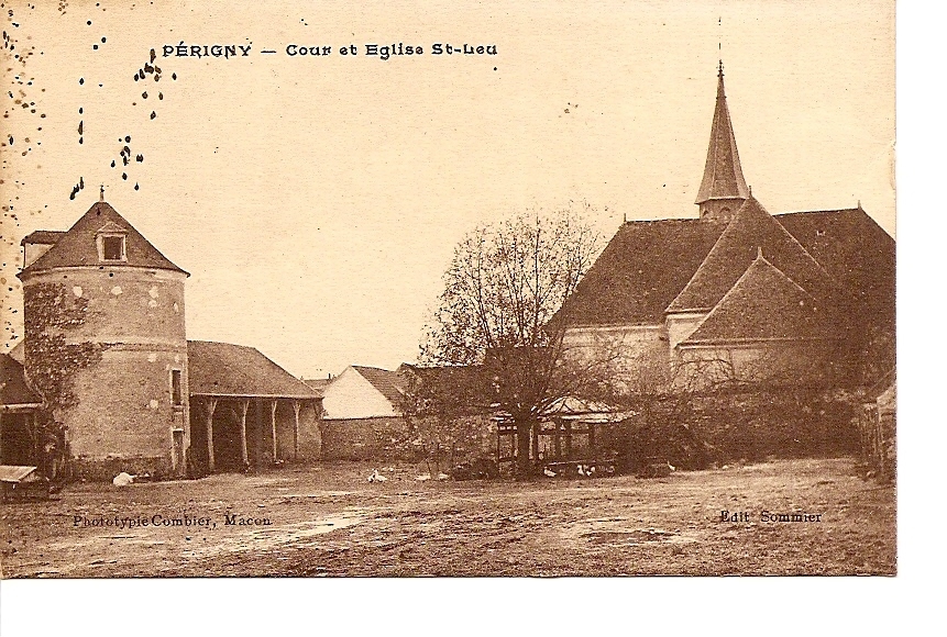 PERIGNY  Cour De L'église Et St Leu    Carte Neuve -  Parfait état - Perigny