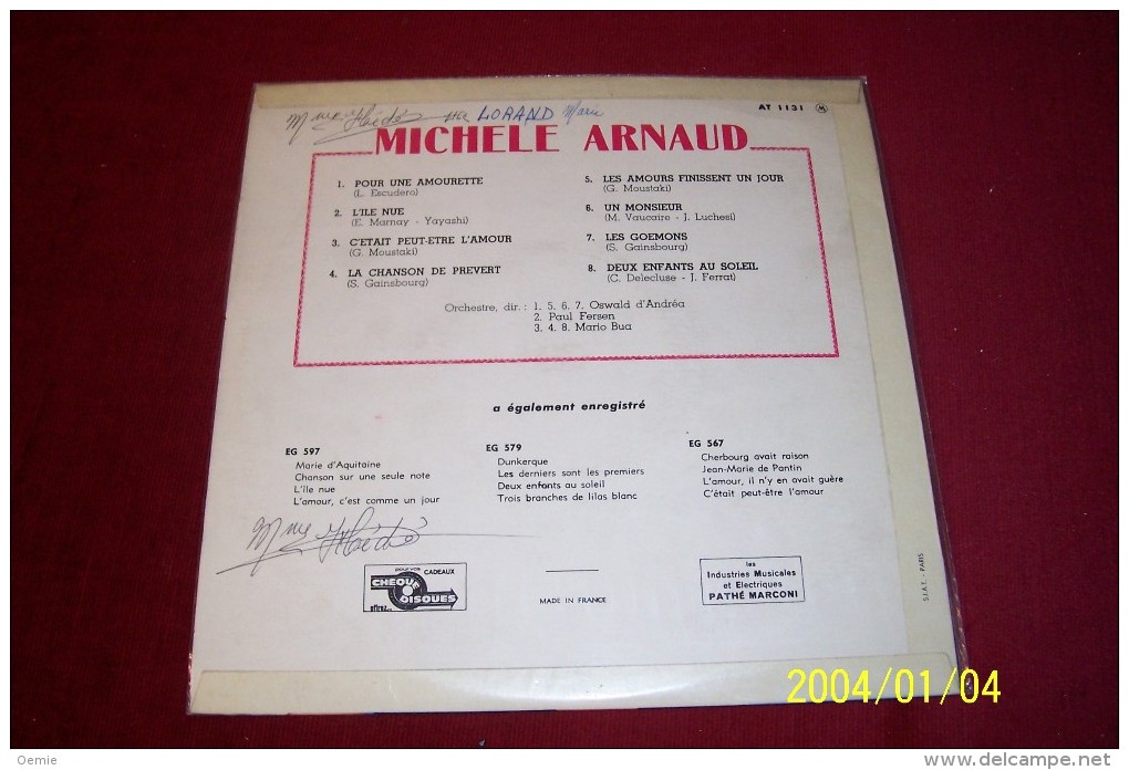 MICHELE ARNAUD  ° POUR UNE AMOURETTE - Special Formats