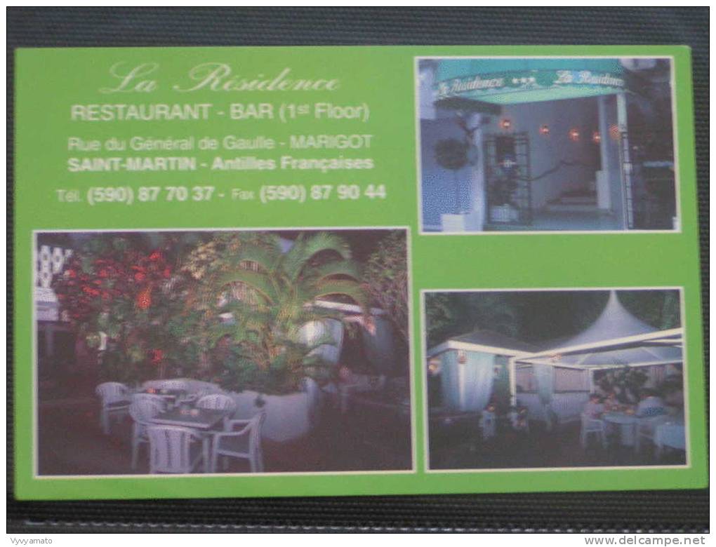 SAINT MARTIN  RESTAURANT LA RESIDENCE - Saint Martin