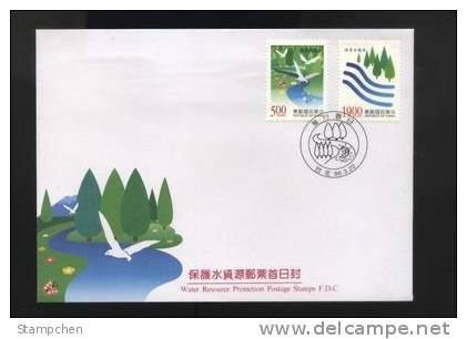 FDC 1997 Water Resource Stamps Forest Dove Bird Nature Fish Flower Butterfly - Agua